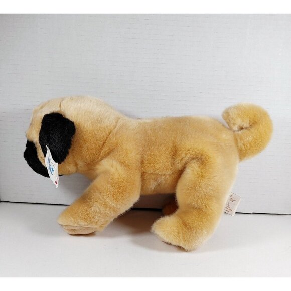 DEMDACO Nat & Jules Standing 15 Inch Pug Dog  Plush Stuffed Animal - Picture 2 of 4